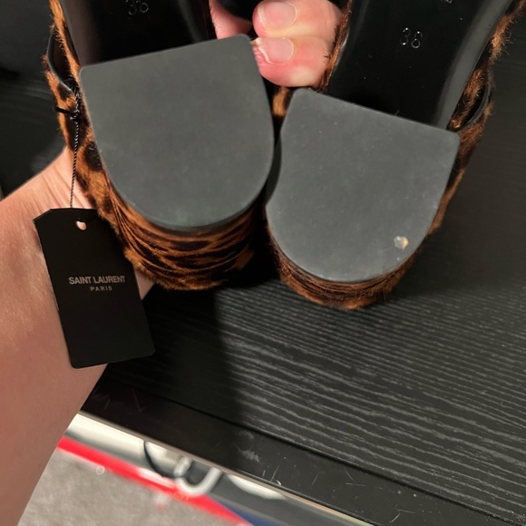 Saint Laurent Oak Mule Leapord Calf Hair⭐️Final Markdown⭐️ - Picture 6 of 7